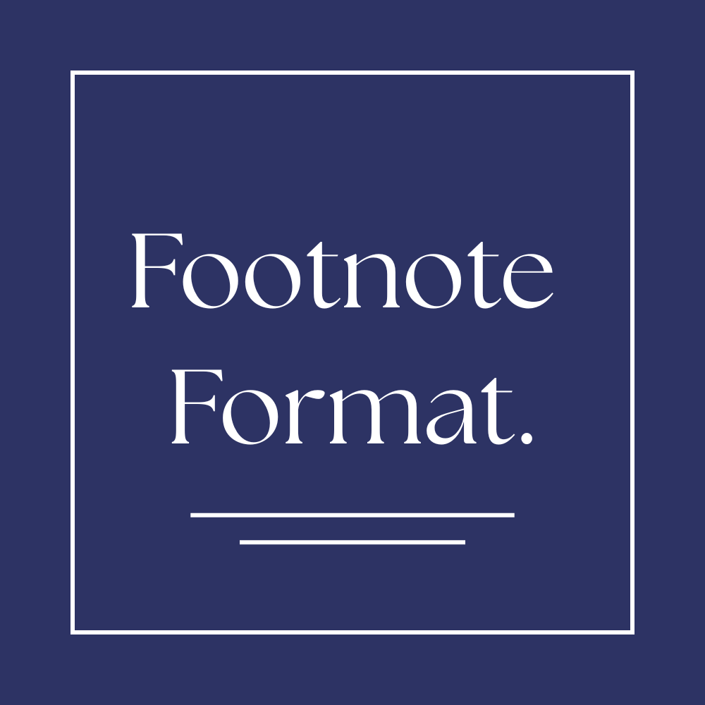 Footnote Format Logo